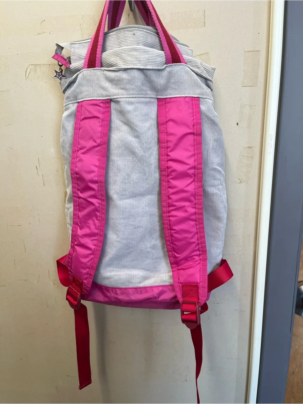 American Girl Pink & Cream Star Tote Backpack/ doll carrier
